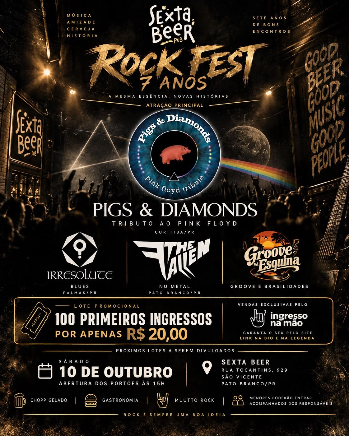 SEXTA BEER ROCK FEST — 7 ANOS